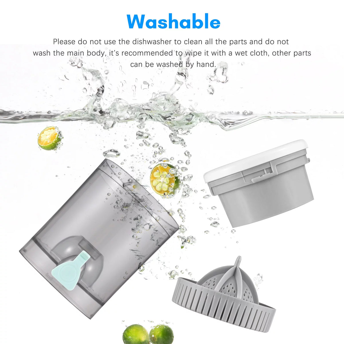 Electric Orange Juice Squeezer Portable Citrus Juicer USB Powered Detachable Washable Y83119