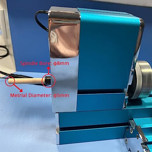Miniature Metal Lathe - 36W 20000RPM Blue P72623