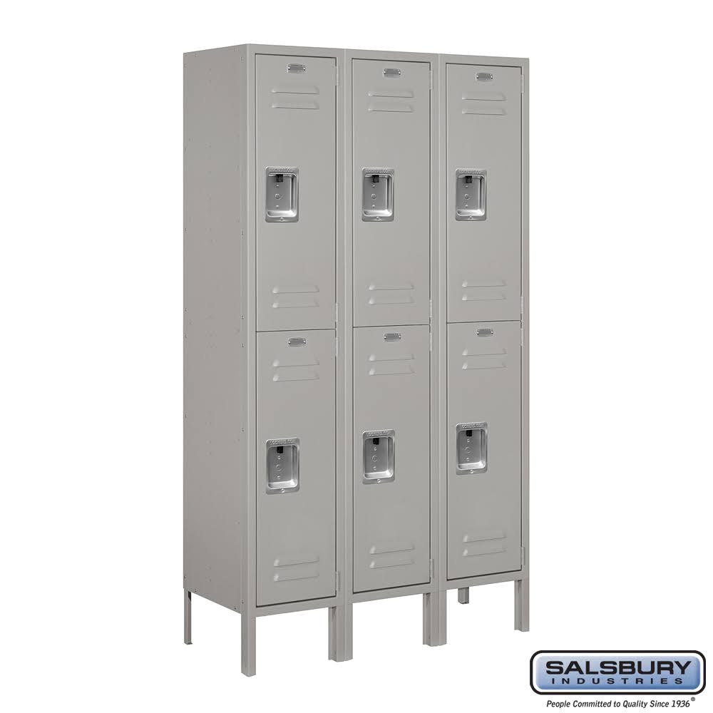 36 in. W x 66 in. H x 12 in. D Double Tier Metal Locker S88823