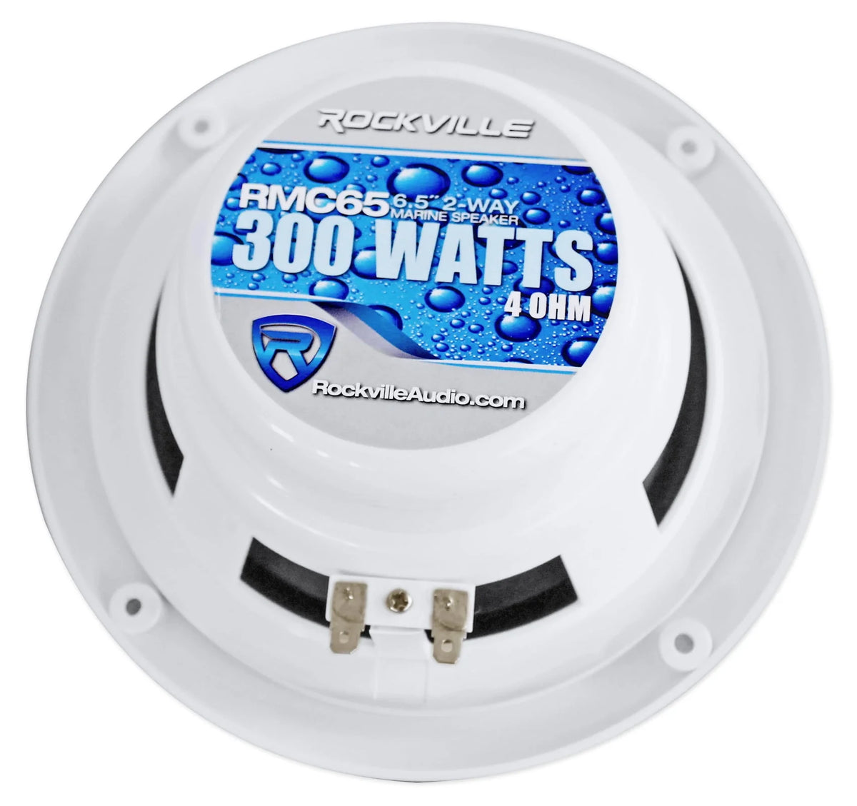 6.5 1200 Watt Waterproof Marine Boat Speakers 2-Way Silver E80503