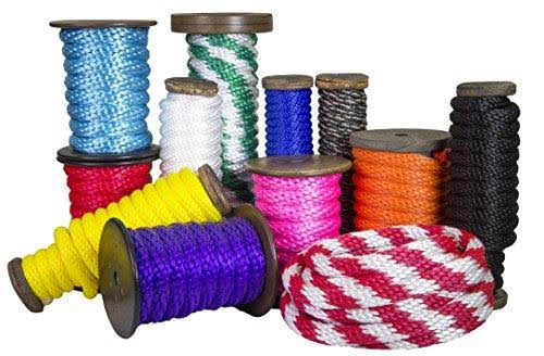 Hunter Green & White Braided Utility Rope, 1/2 inch x 250 Feet Z766381
