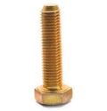 1 inch-14 x 2 inch UNS Grade 8 Hex Cap Screw Alloy Steel Yellow Zinc Plated Pk 5 G171545
