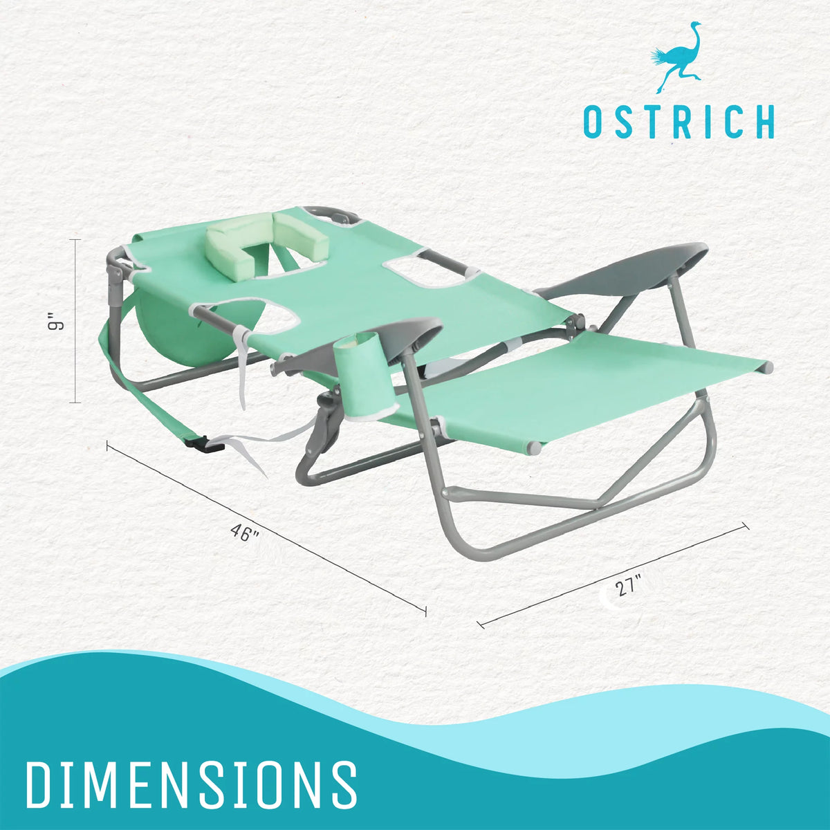 Teal Folding Outdoor Camping Chair 3 Pack B839821