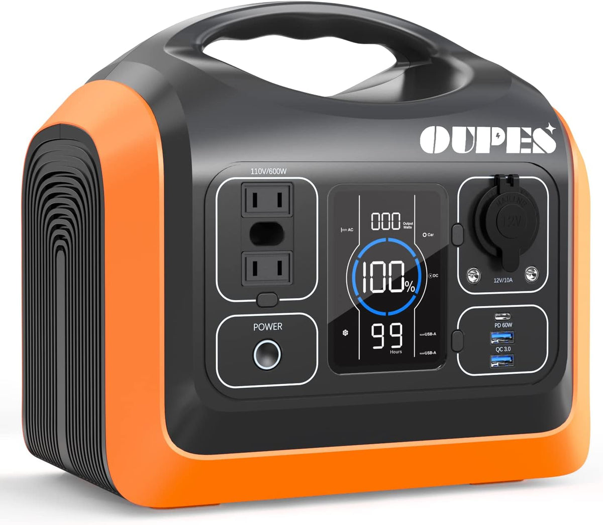 Portable Power Station 1800W 1488Wh LiFePO4 Battery Pack Pure Sine Wave AC Inverter S815857