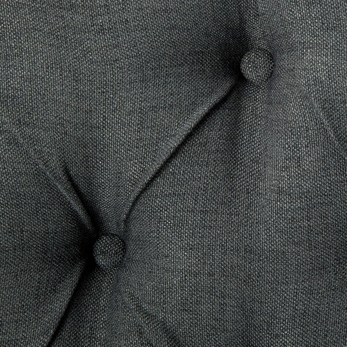 Queen Dark Gray Black Tufted Fabric Headboard B7169