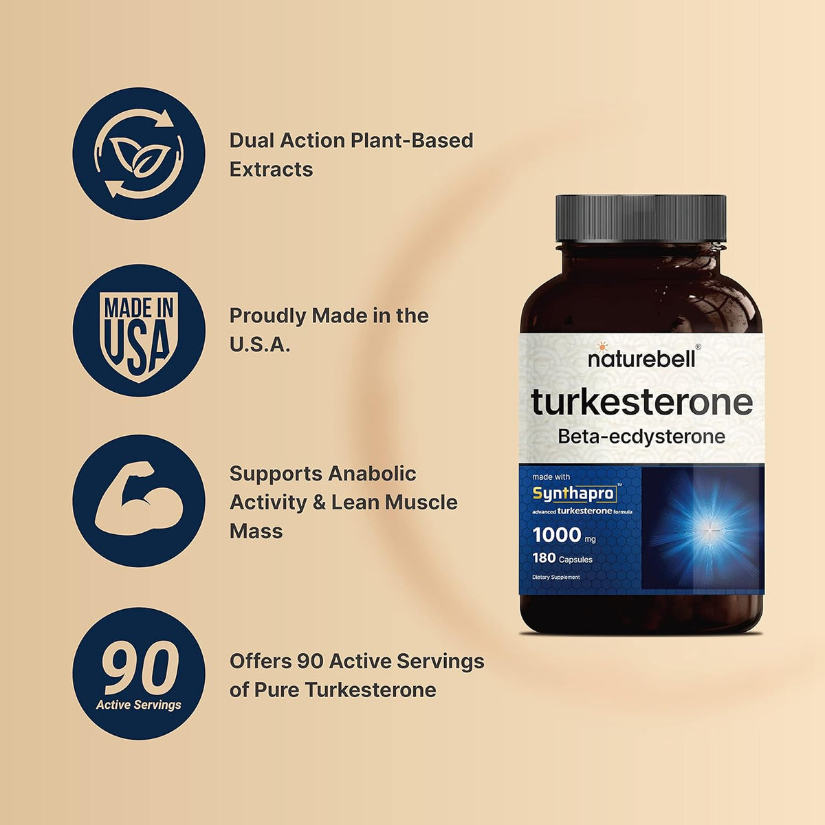 Turkesterone Supplement 500mg 180 Capsules X649