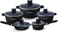 Die-Cast Aluminum Nonstick Marble Granite Cookware Set Q17109