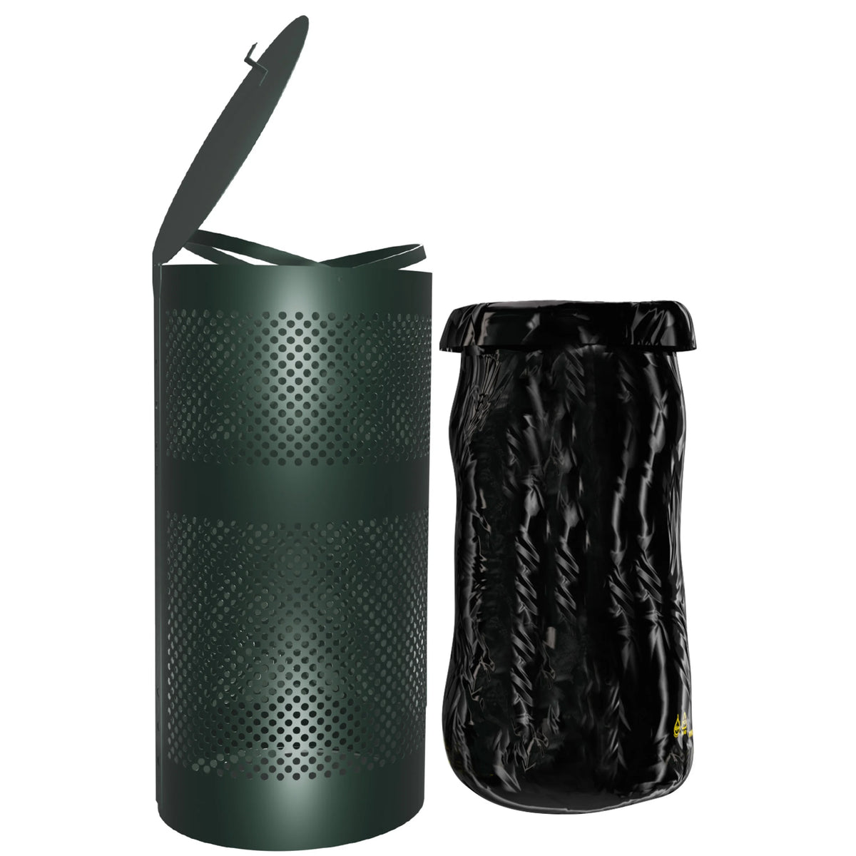 11.5 Gallon Stainless Steel Outdoor Trash Can with Lid E7253