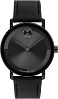Swiss Quartz Watch with Nappa Leather Strap, 40mm P649