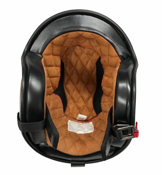 Flat Black Open Face 3/4 Helmet P398254