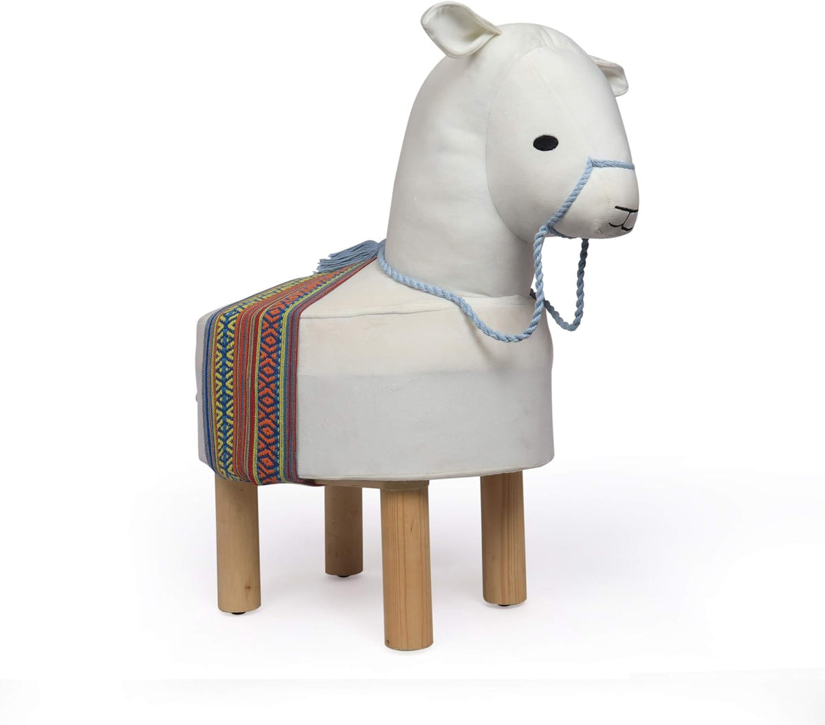 Blue Alpaca Ottoman S1563