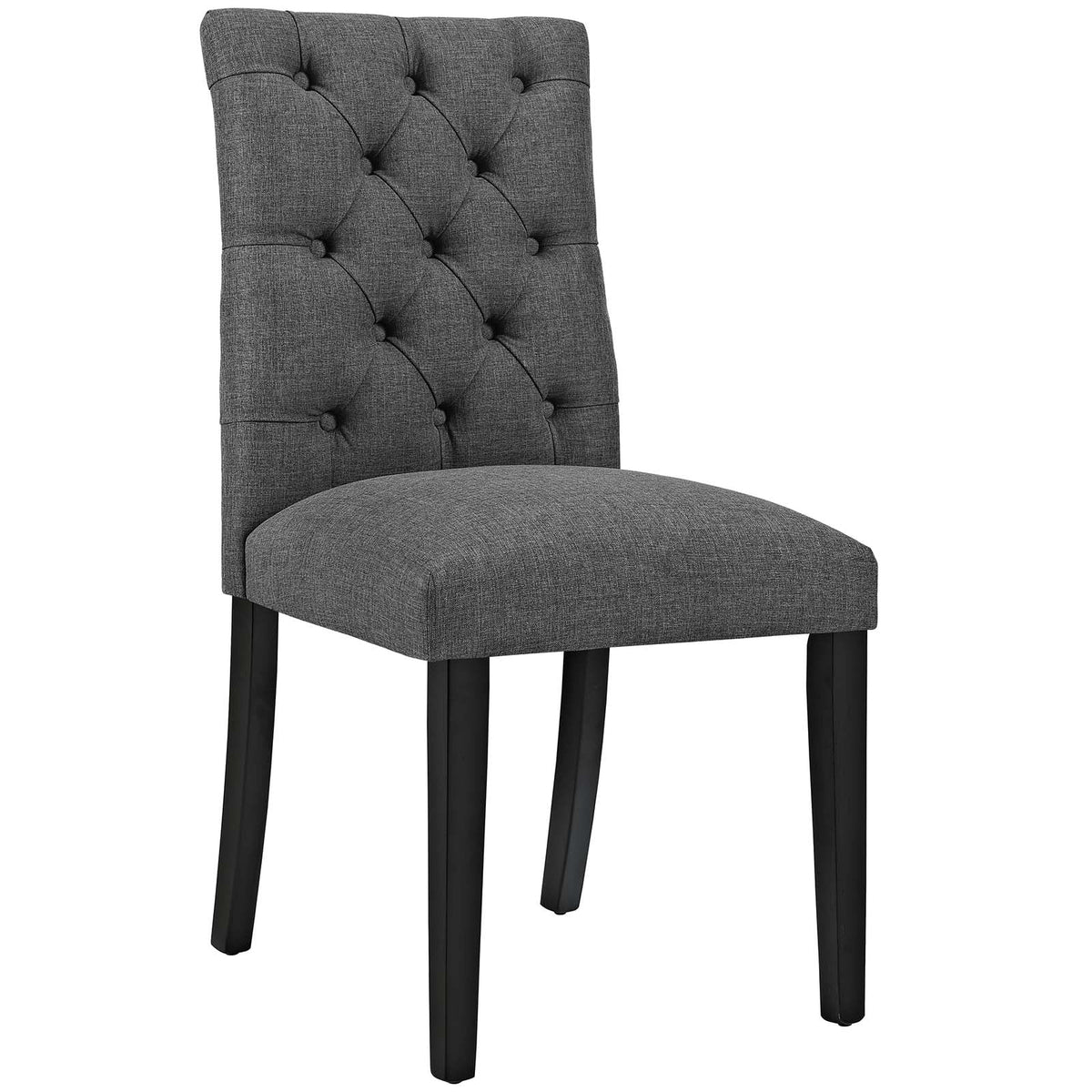 Gray Fabric Dining Chair Set of 4 H78348
