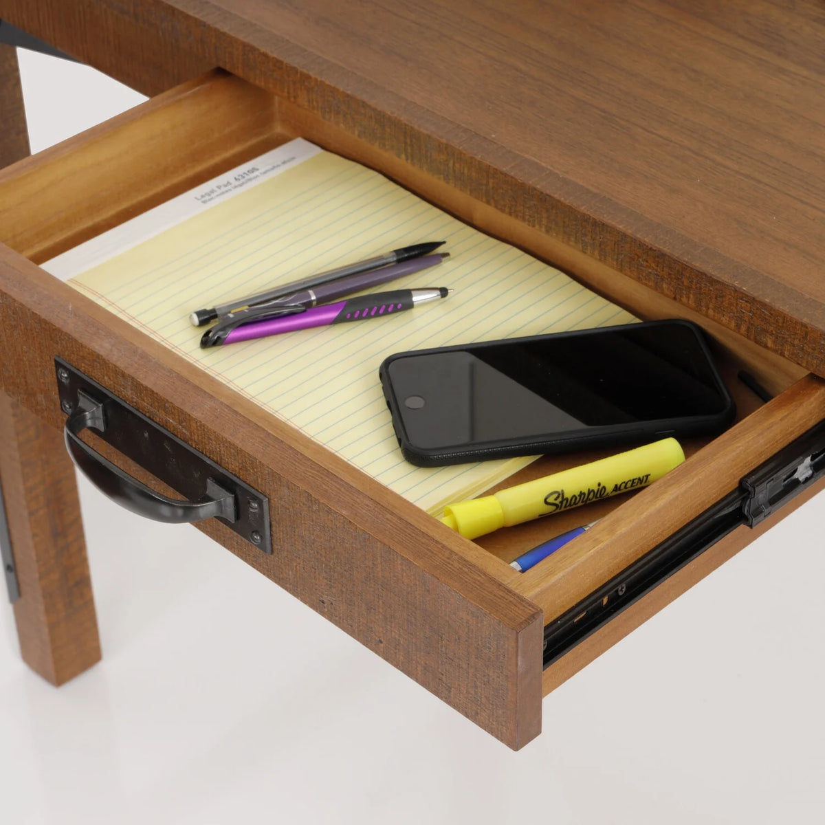 30 x 47.5 x 47.5 in Desk with USB Ports, File Cabinet and Machine Stand W5890