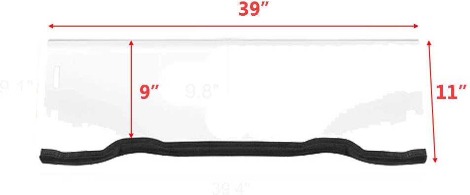 UTV Front Half Windshield Scratch Resistant Heavy Duty Windscreen Pack of 2 S2386