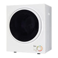 Compact Portable 1.6cuft Clothes Dryer Stainless Steel Drum Black and White X471590
