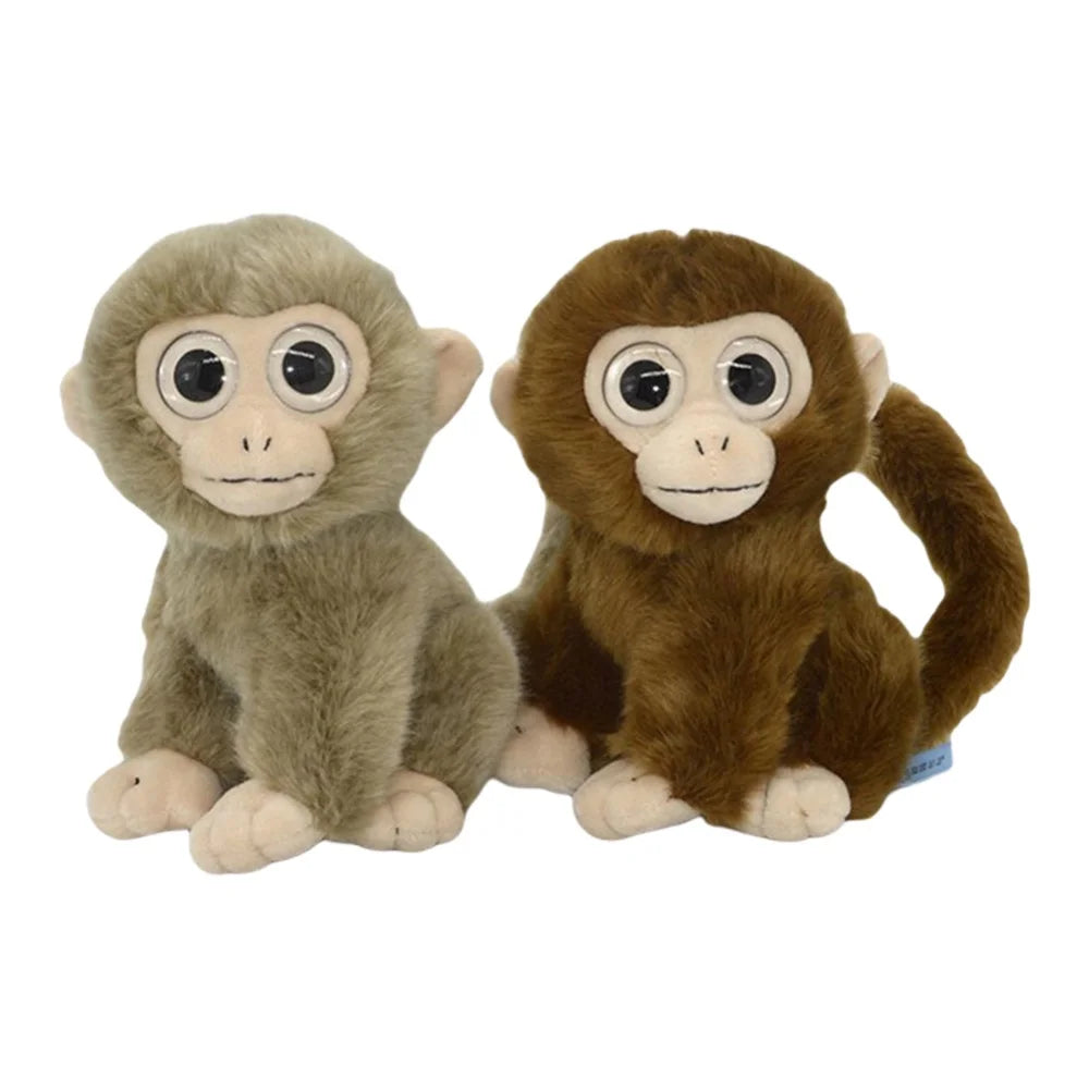Curly Tails Plush Monkey Stuffed Animal, 8 in Q581423