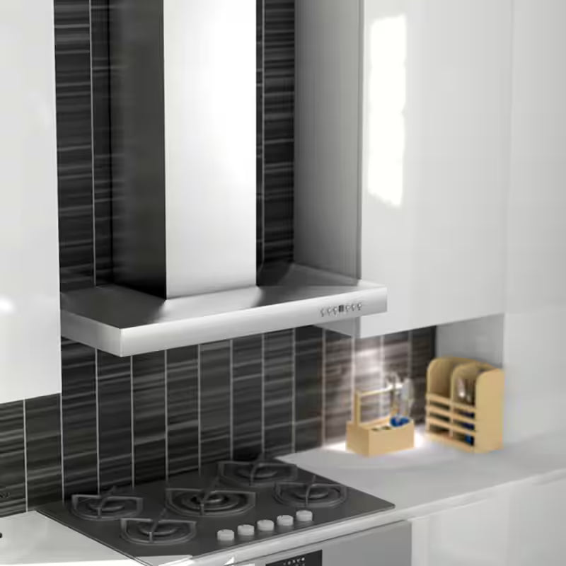 400 CFM Convertible Wall Mount Range Hood in Stainless Steel D642994