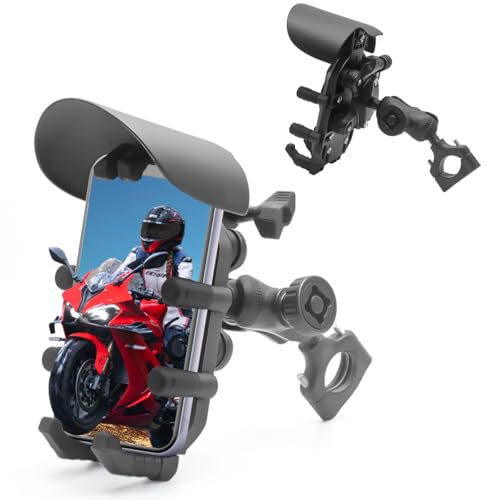 Motorcycle Phone Mount Holder Metal Stand 4.7-7 Inch D88227