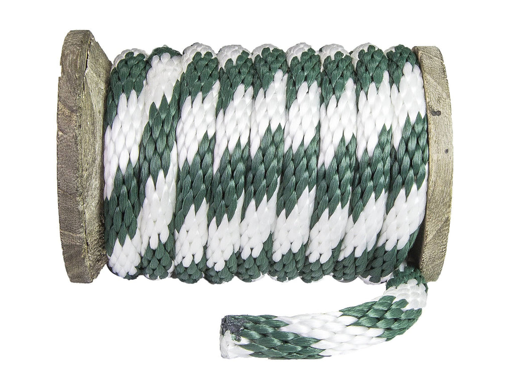 Hunter Green & White Braided Utility Rope, 1/2 inch x 250 Feet Z766381