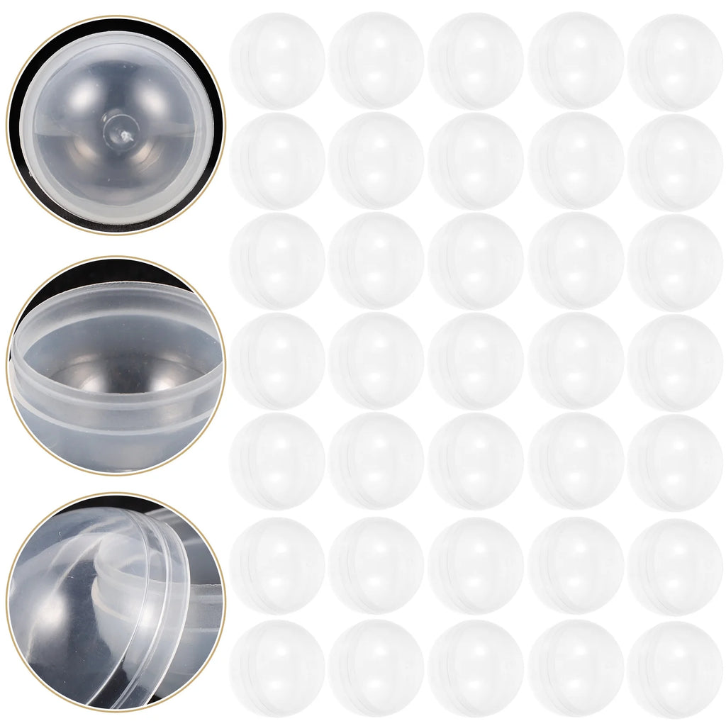 100pcs Clear Plastic Fillable Balls W706