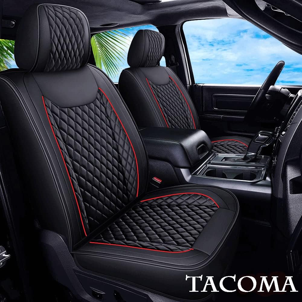 Coffee Waterproof Faux Leather Full Set Seat Covers Q372548
