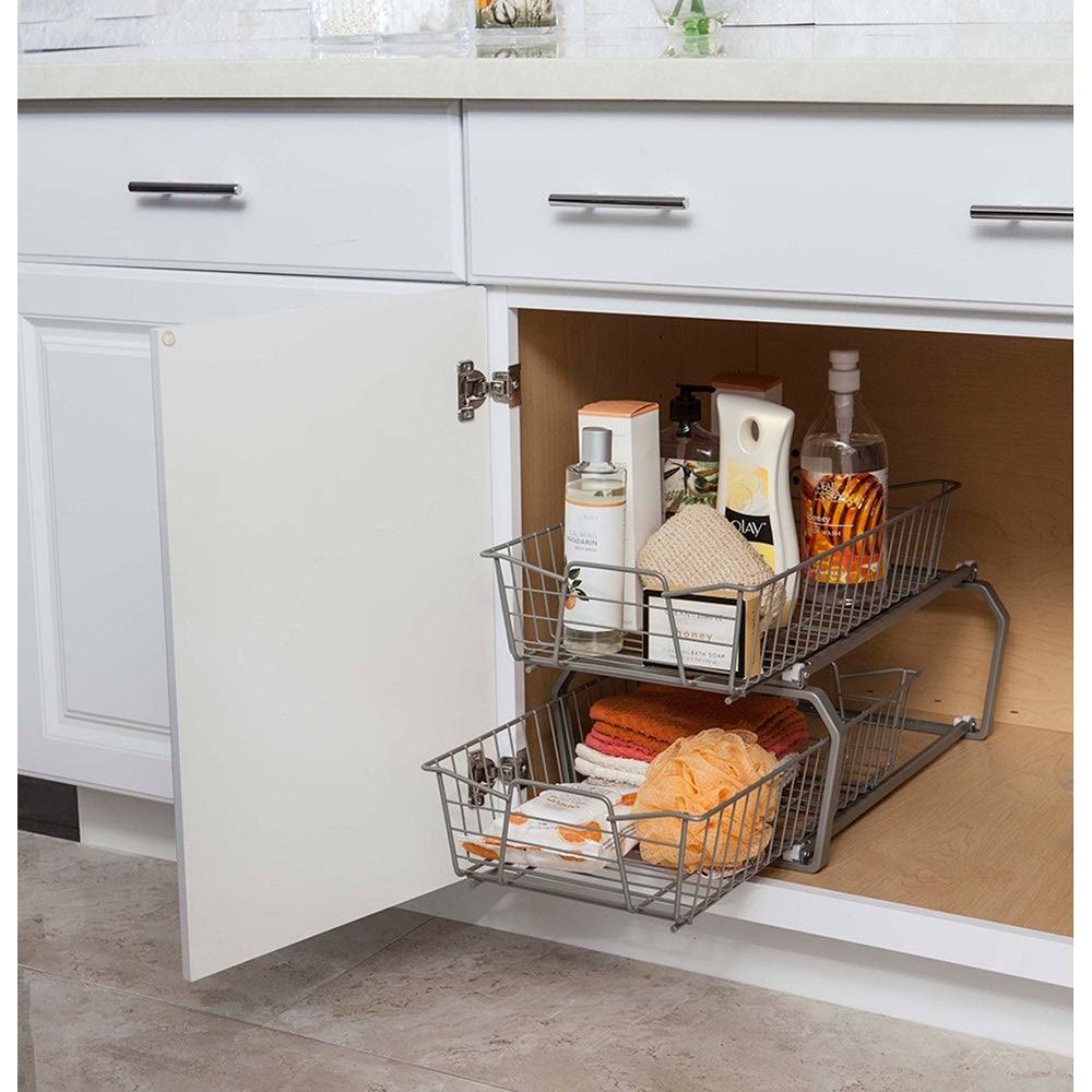 2 Tier 11-inch Wide Cabinet Organizer F39489