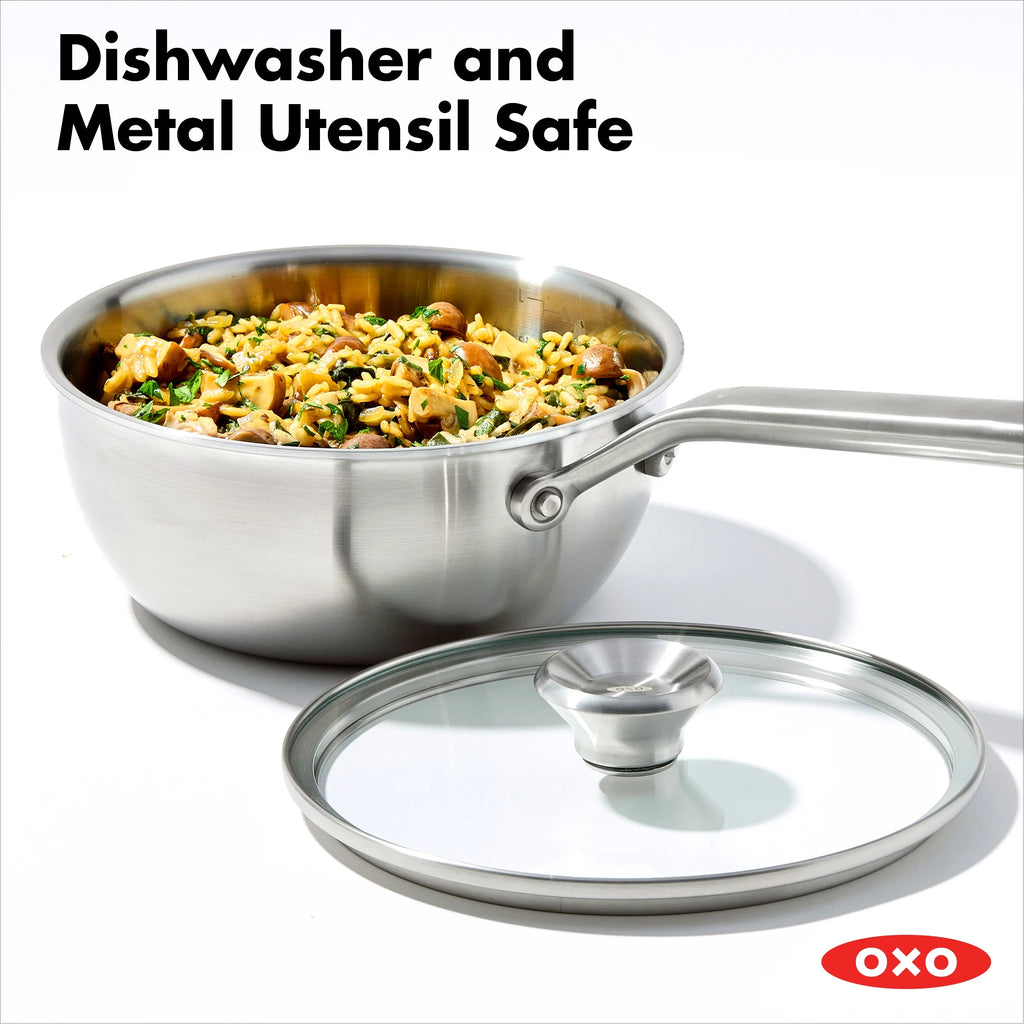 Tri-Ply Stainless Steel Chef's Pan Set V793