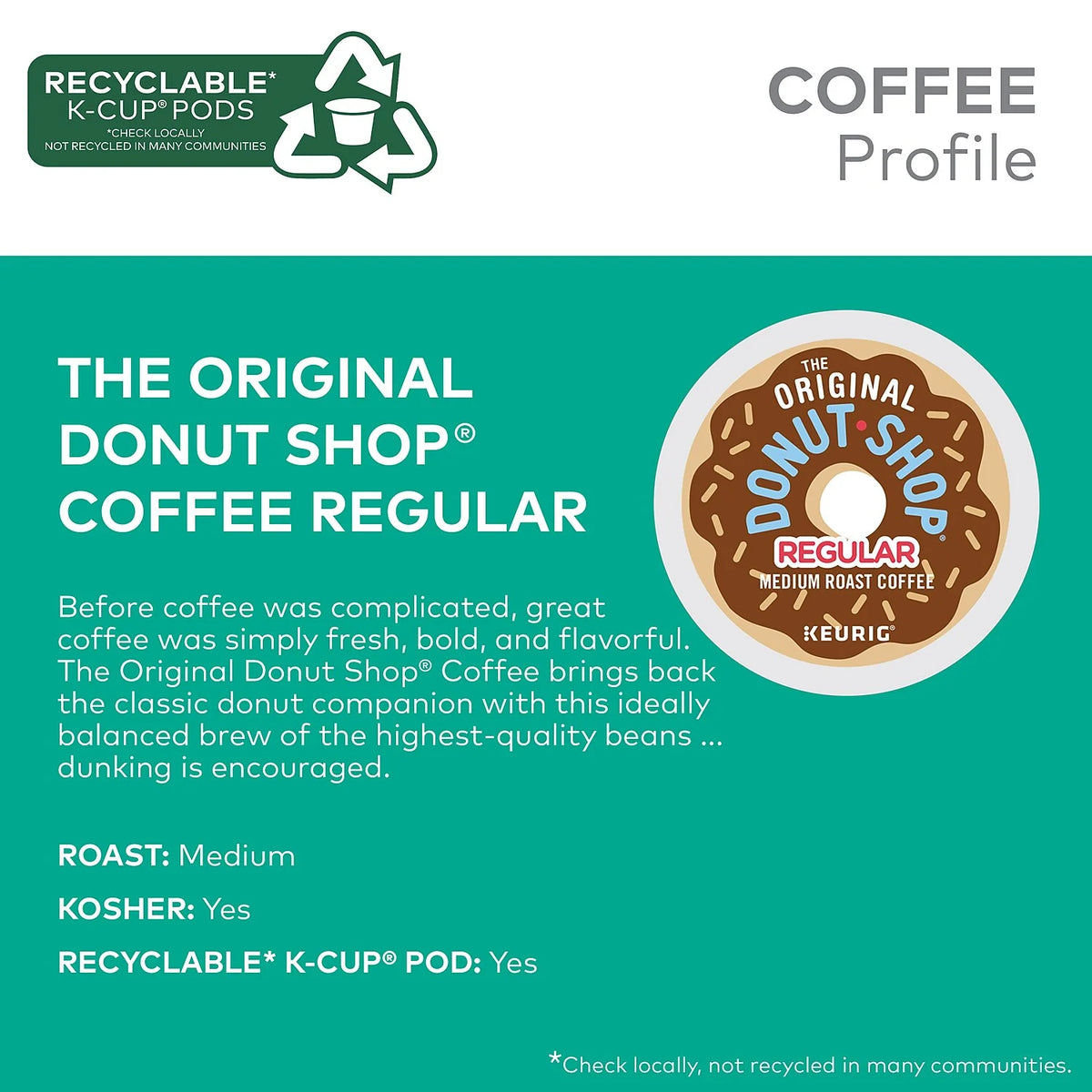48 Count Medium Roast Coffee K-Cup Pods H144850