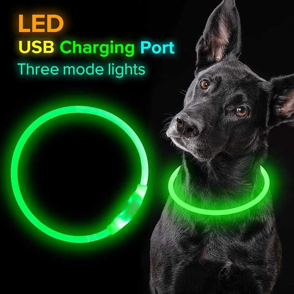 Light Rechargeable LED Dog Collar Q429054
