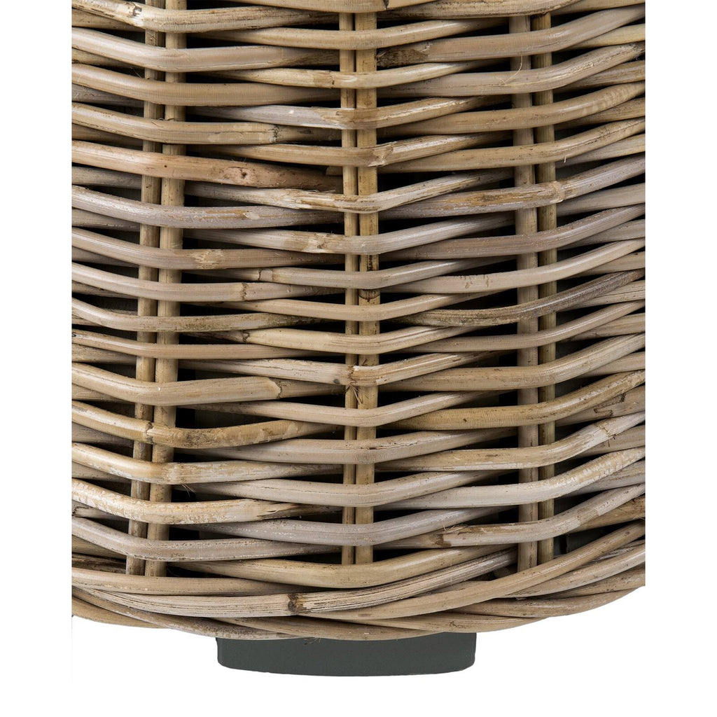 Brown Round Rattan Accent Table K6254