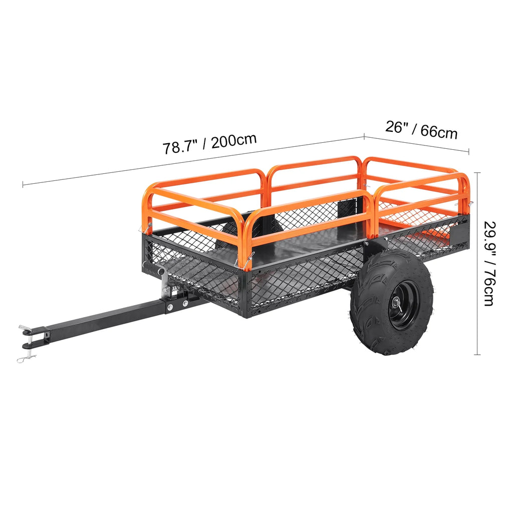 Steel Construction Tow Behind Dump Cart 1500 lbs E3220