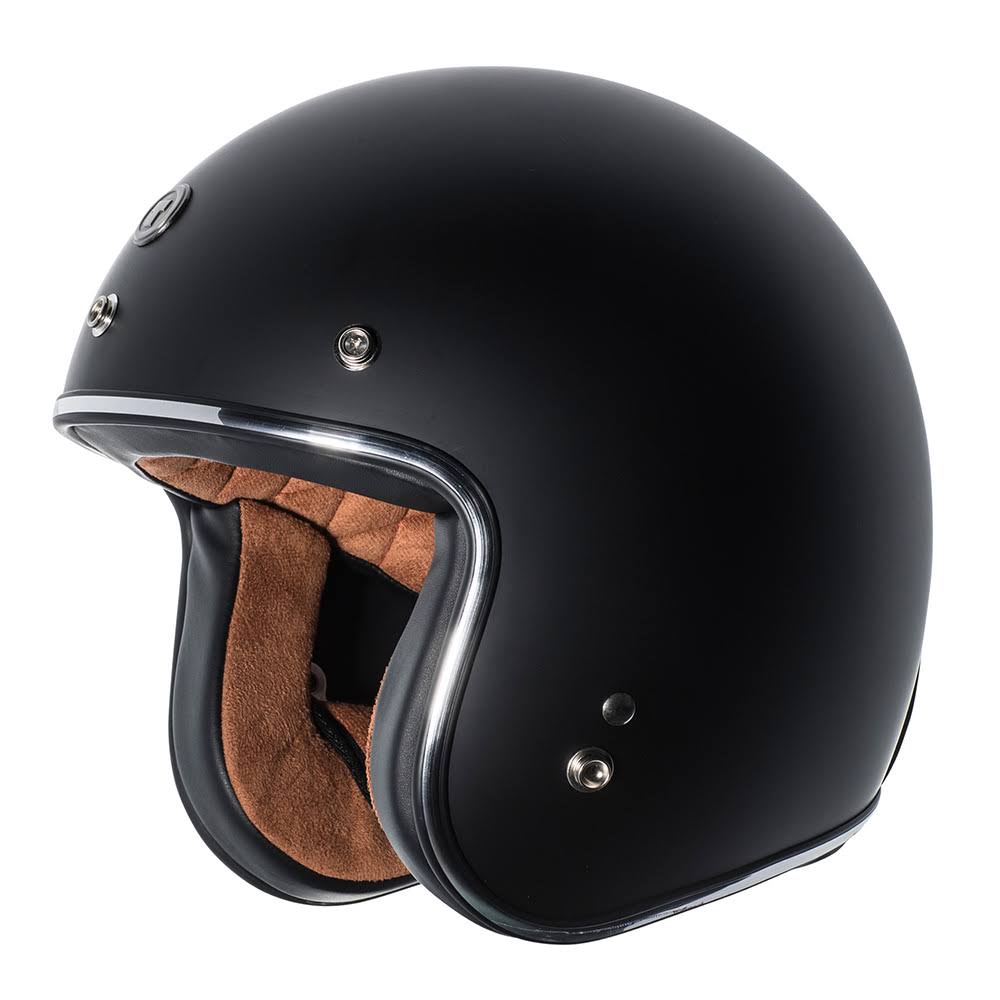 Flat Black Open Face 3/4 Helmet P398254