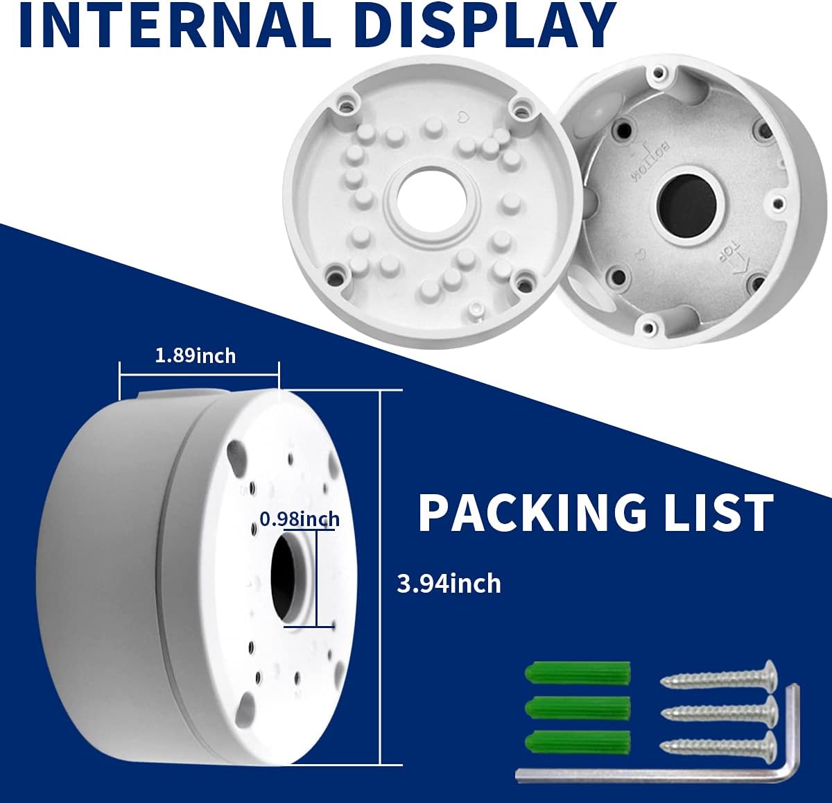 Bullet Camera Junction Box Mount Bracket 8 Set R10497