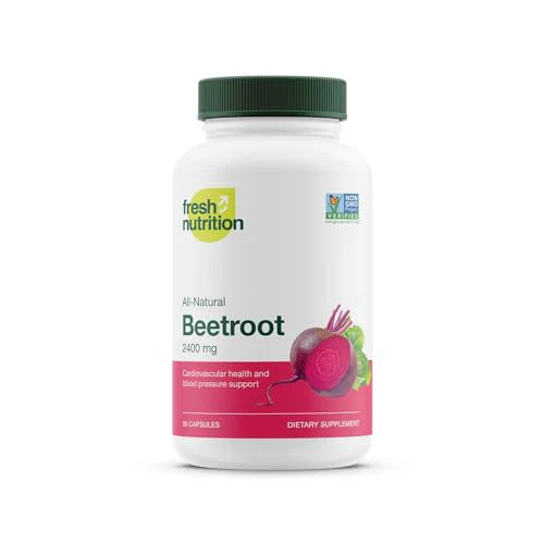 Organic Beet Root Capsules 2400mg Vegan Non GMO Gluten-Free 90 Capsules G7210