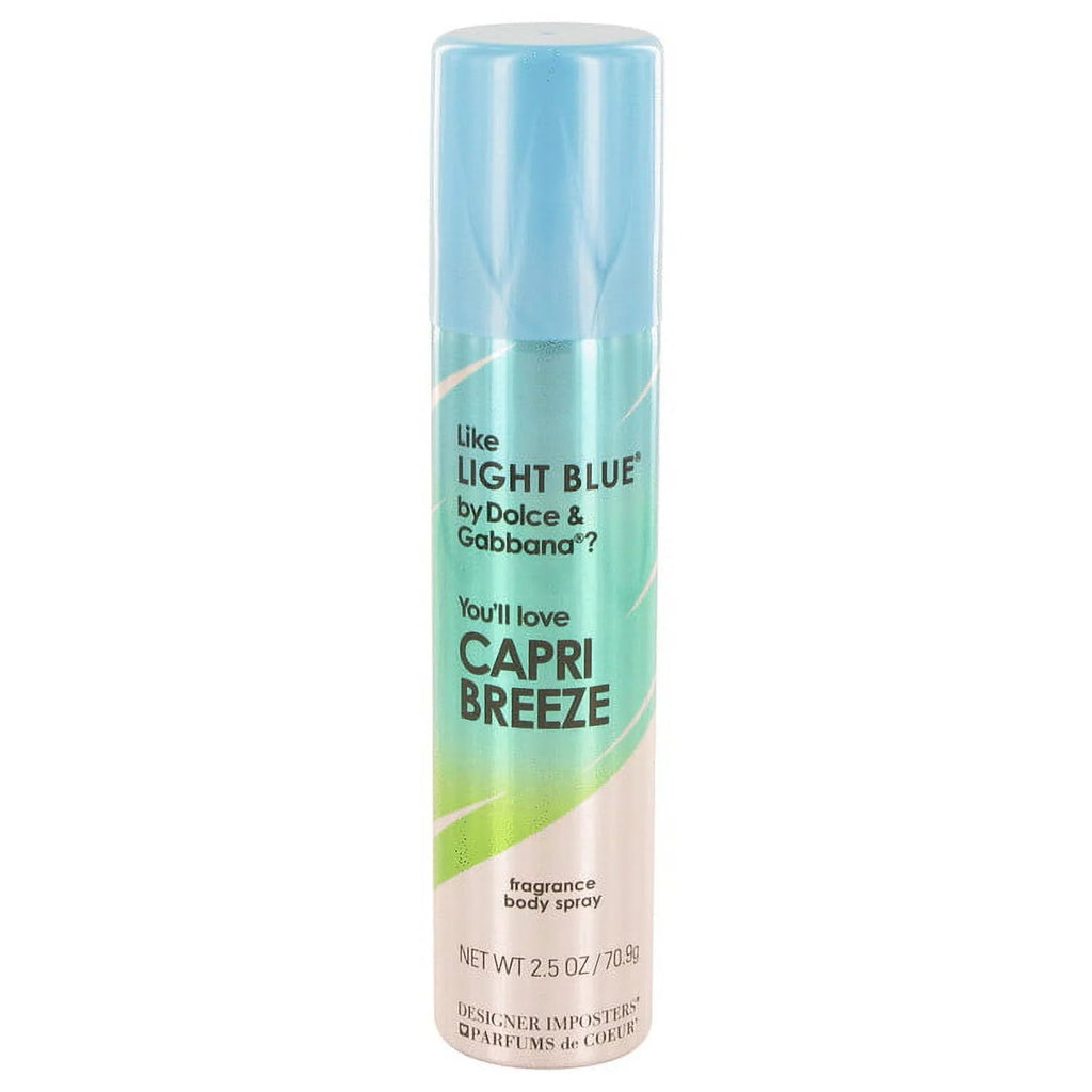Capri Breeze Perfume Body Spray 2.5 Oz (Pack 2) Z58955