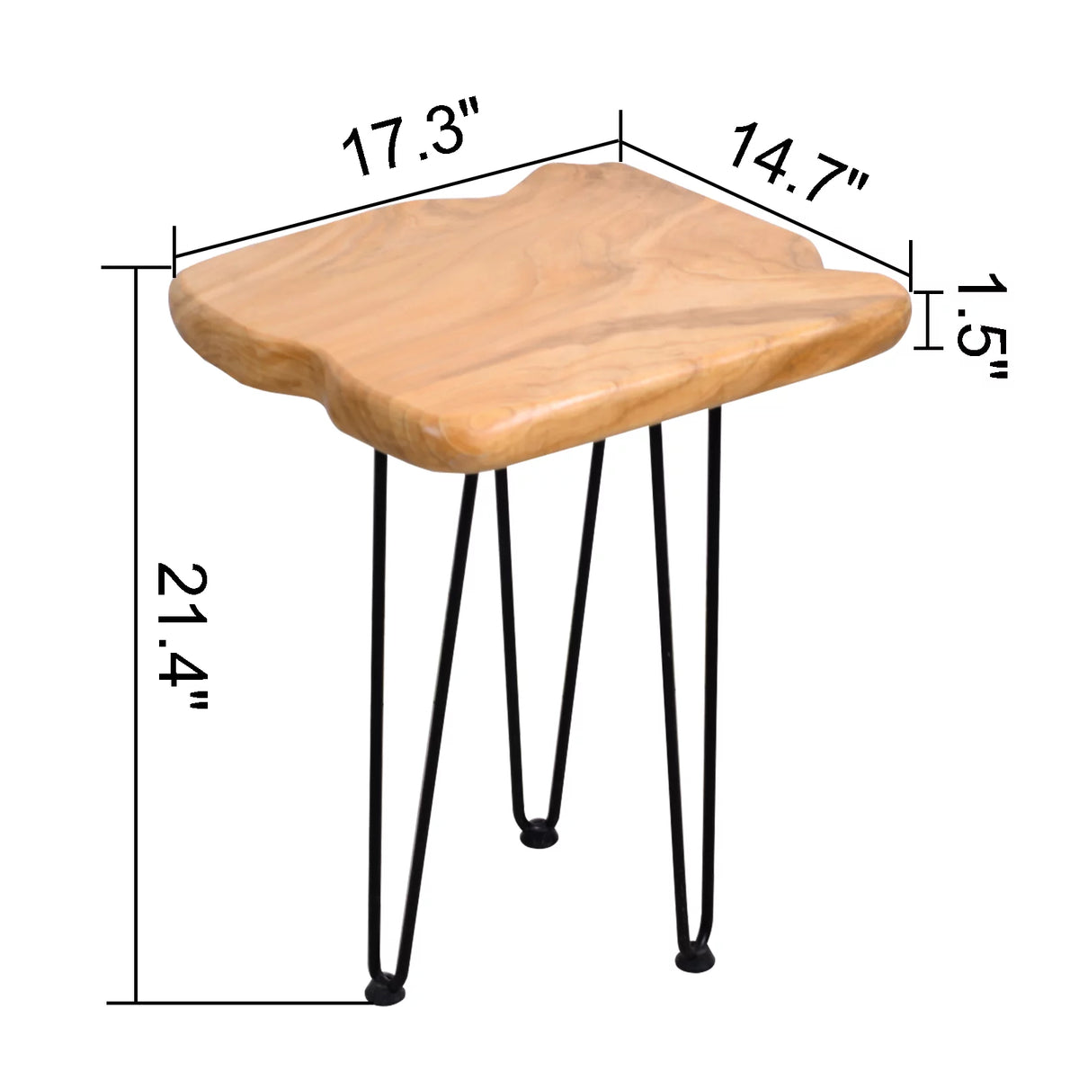 Natural Wood End Table O681