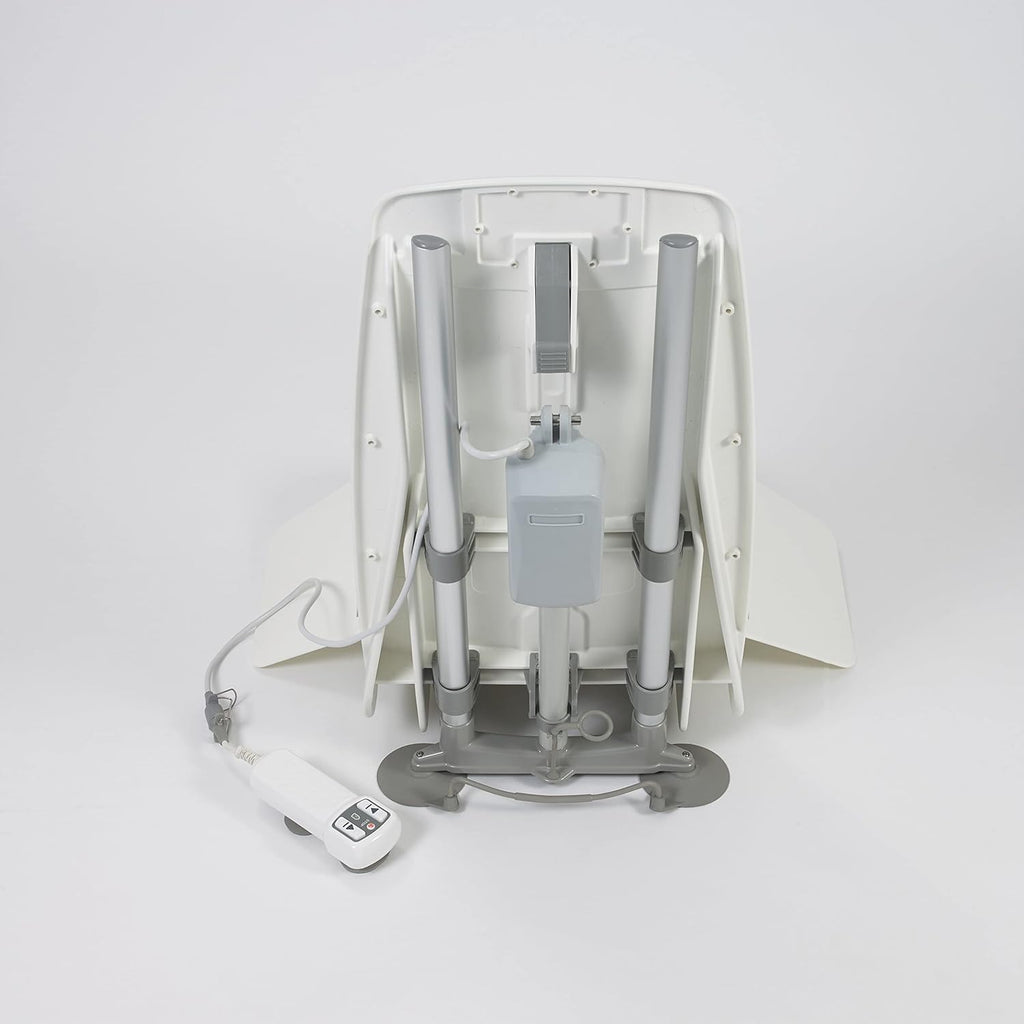 Bath Lift Chair with Non-Slip Suction Cups, Electrical Battery Operated Waterproof Remote Hand Control M503825