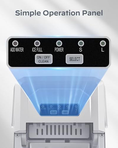 Portable Countertop Ice Maker with Carry Handle and Scoop D71275