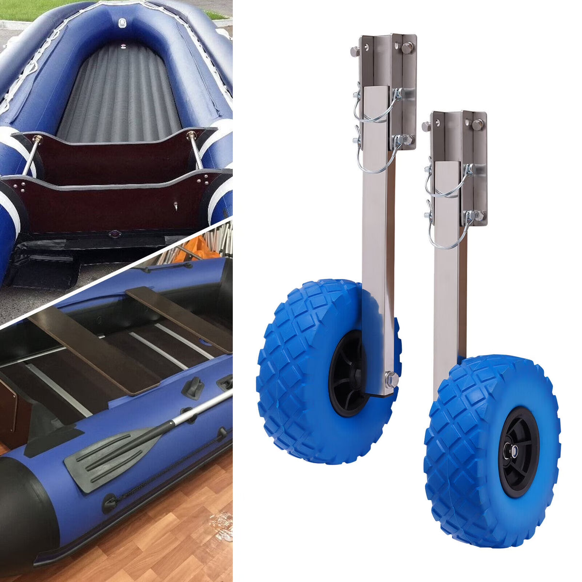 10'' X 3'' Inflatable Boat Transom Wheels A4699