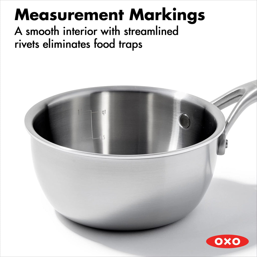 Tri-Ply Stainless Steel Chef's Pan Set V793