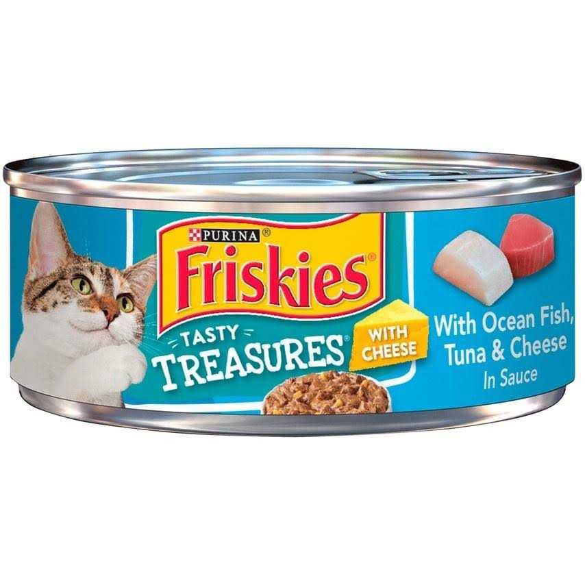 Friskies Wet Cat Food with Ocean Fish, Tuna, and Scallop Flavor X723