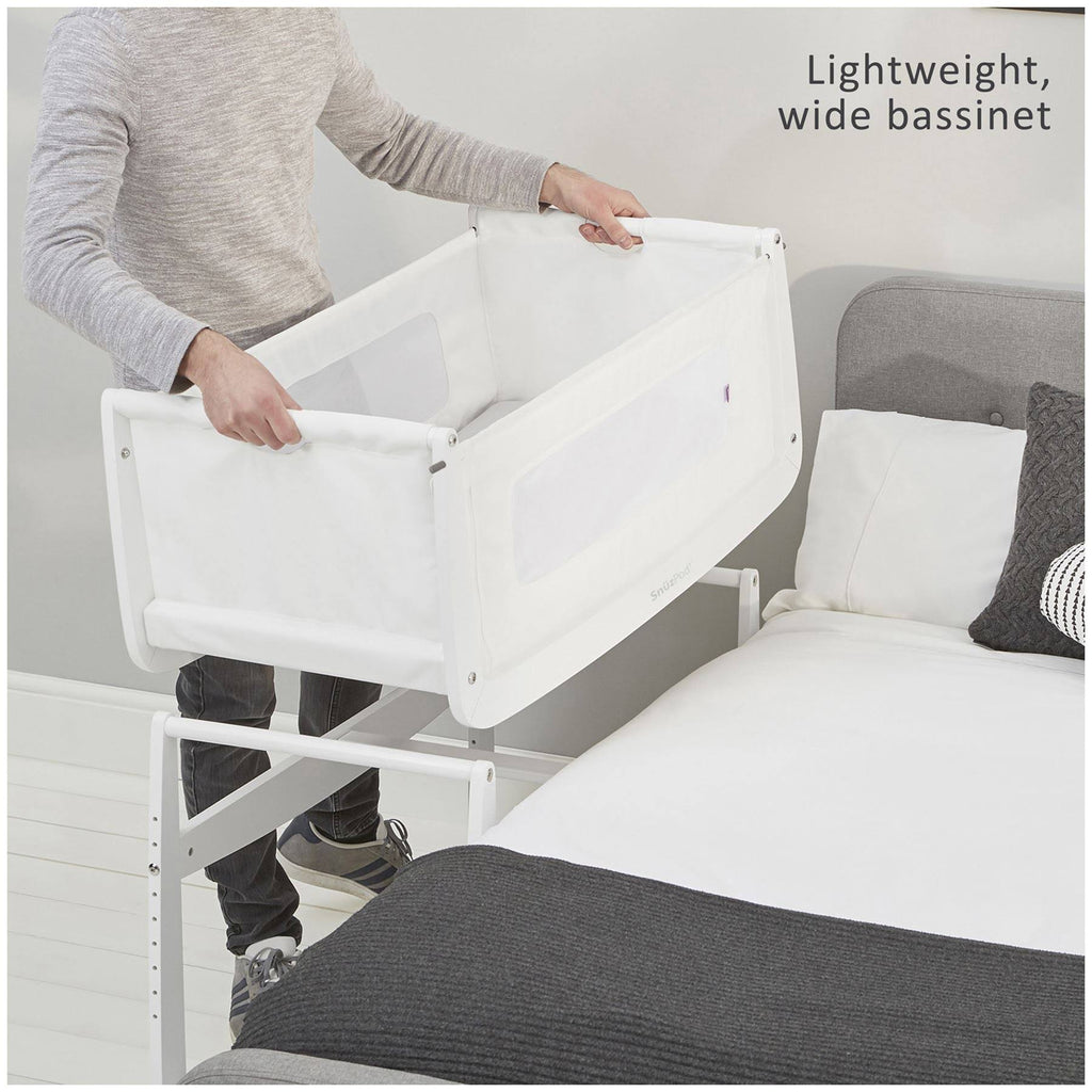 White Bedside Crib C38687