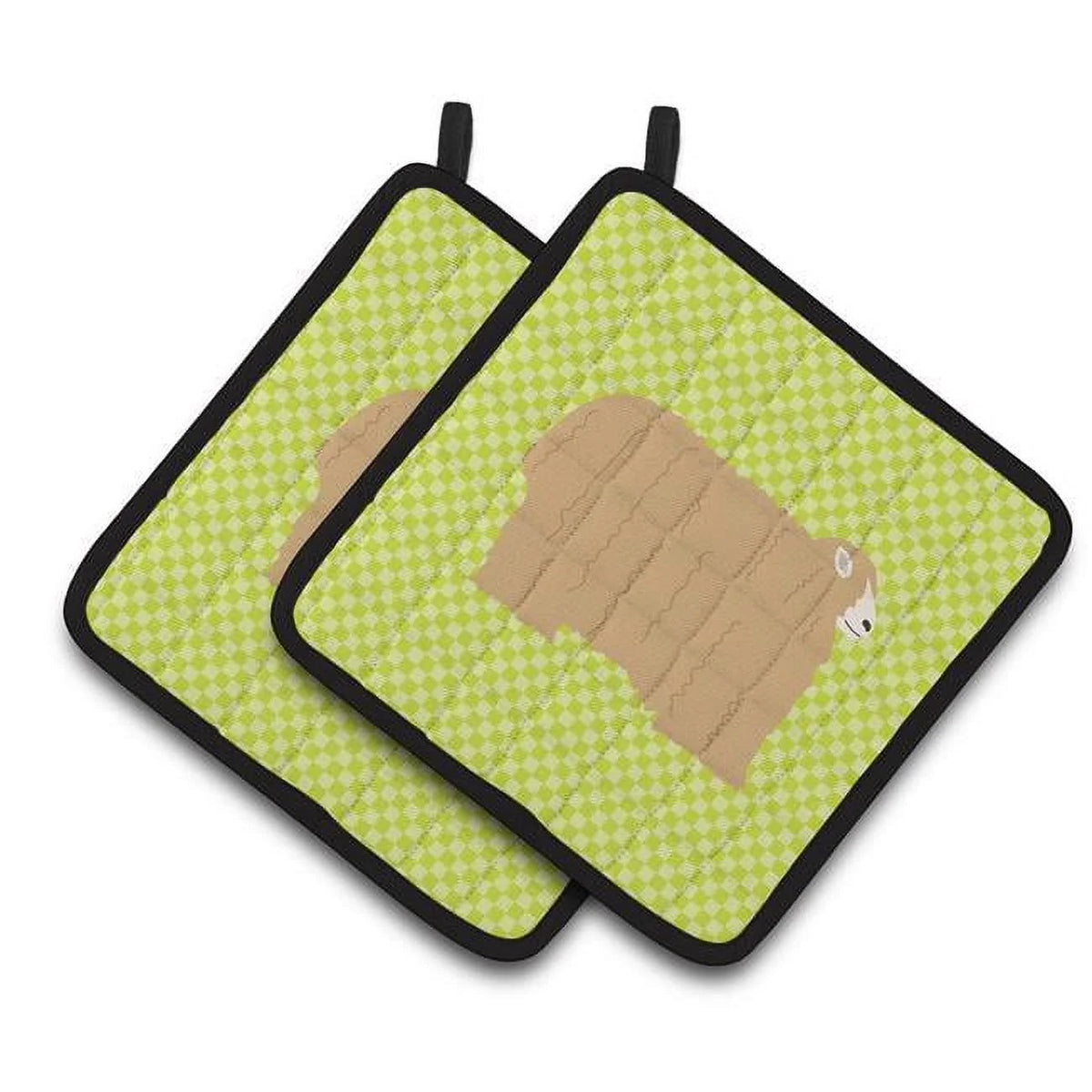 Green Pair of Pot Holders W49233