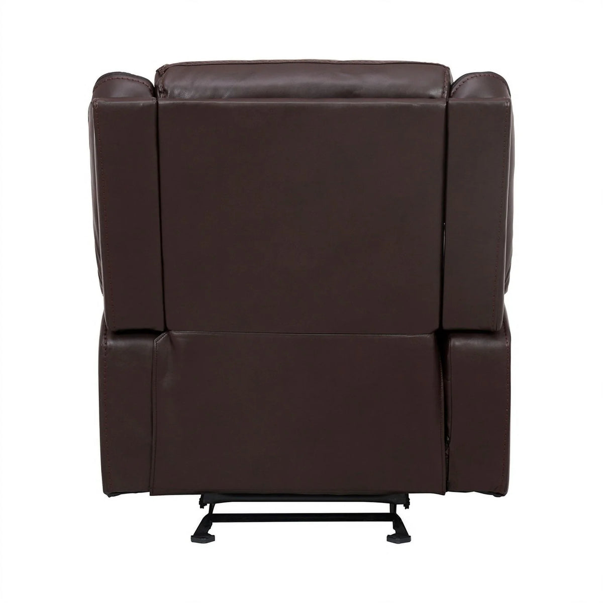 Brown Faux Leather Glider Reclining Chair O323763