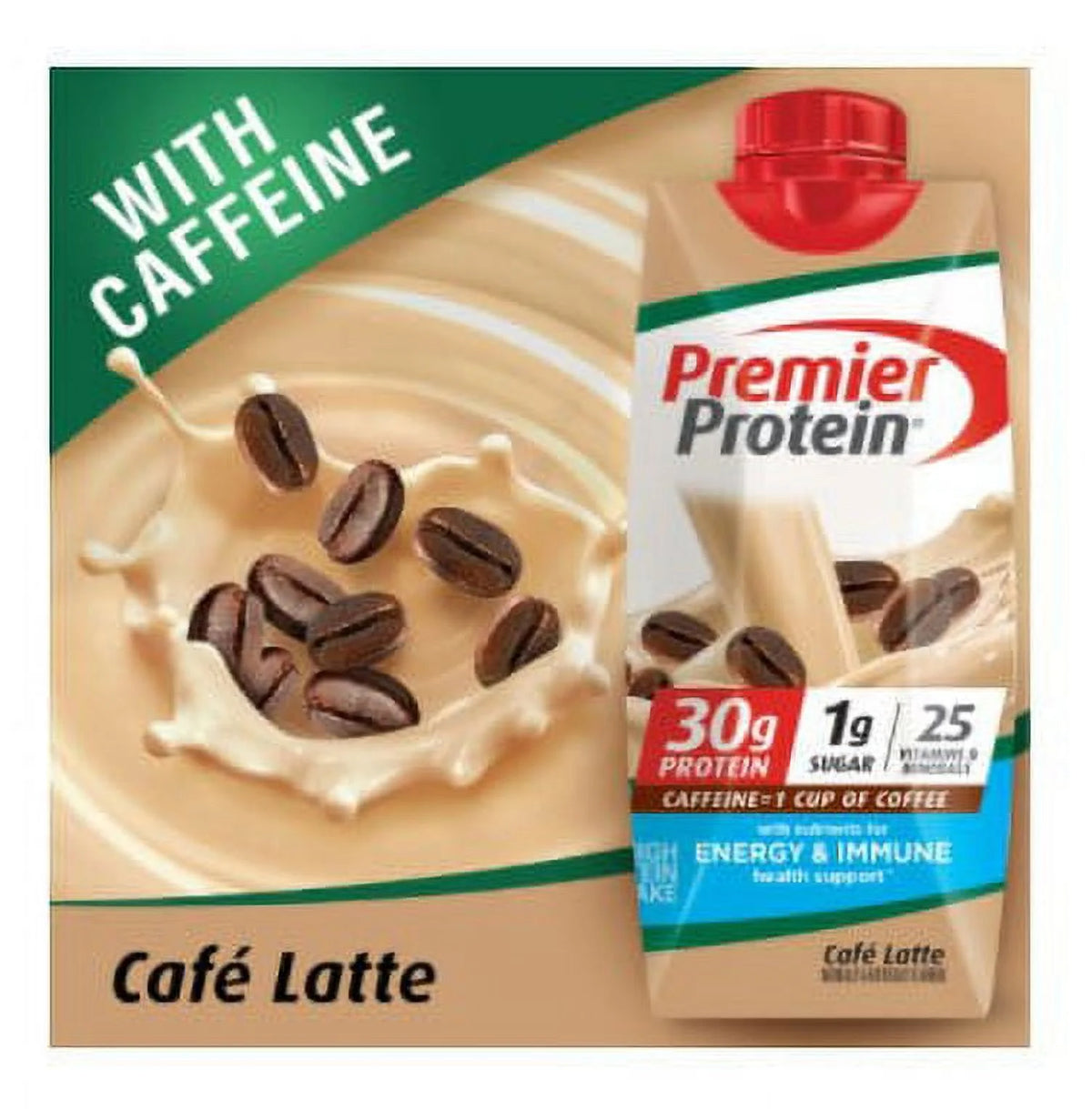 18-pack 11 fl oz Cafe Latte Protein Shakes T62581