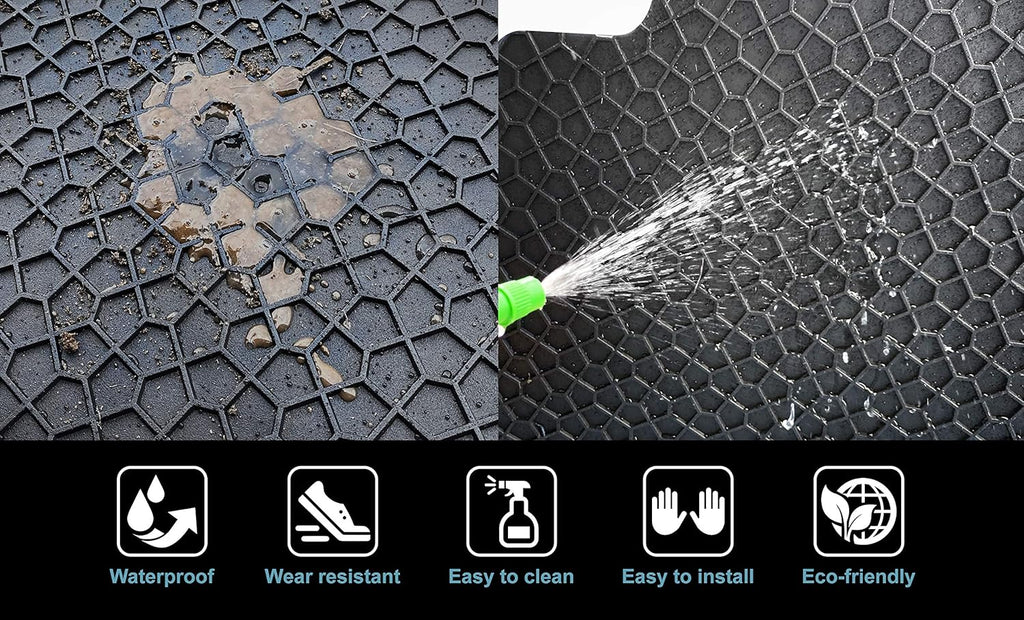 Black Rubber Trunk Mats for Tesla Model Y R519295