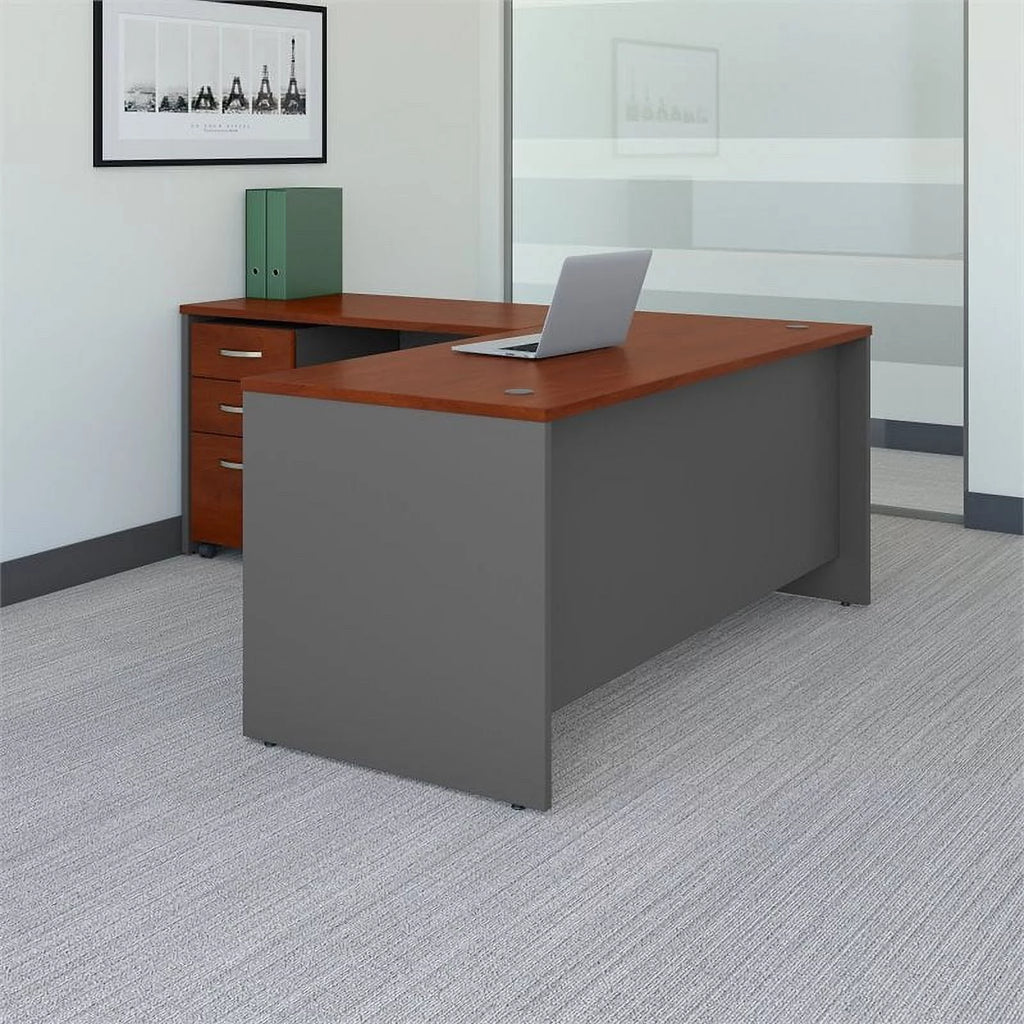 L Shaped Desk with Drawers Z68250