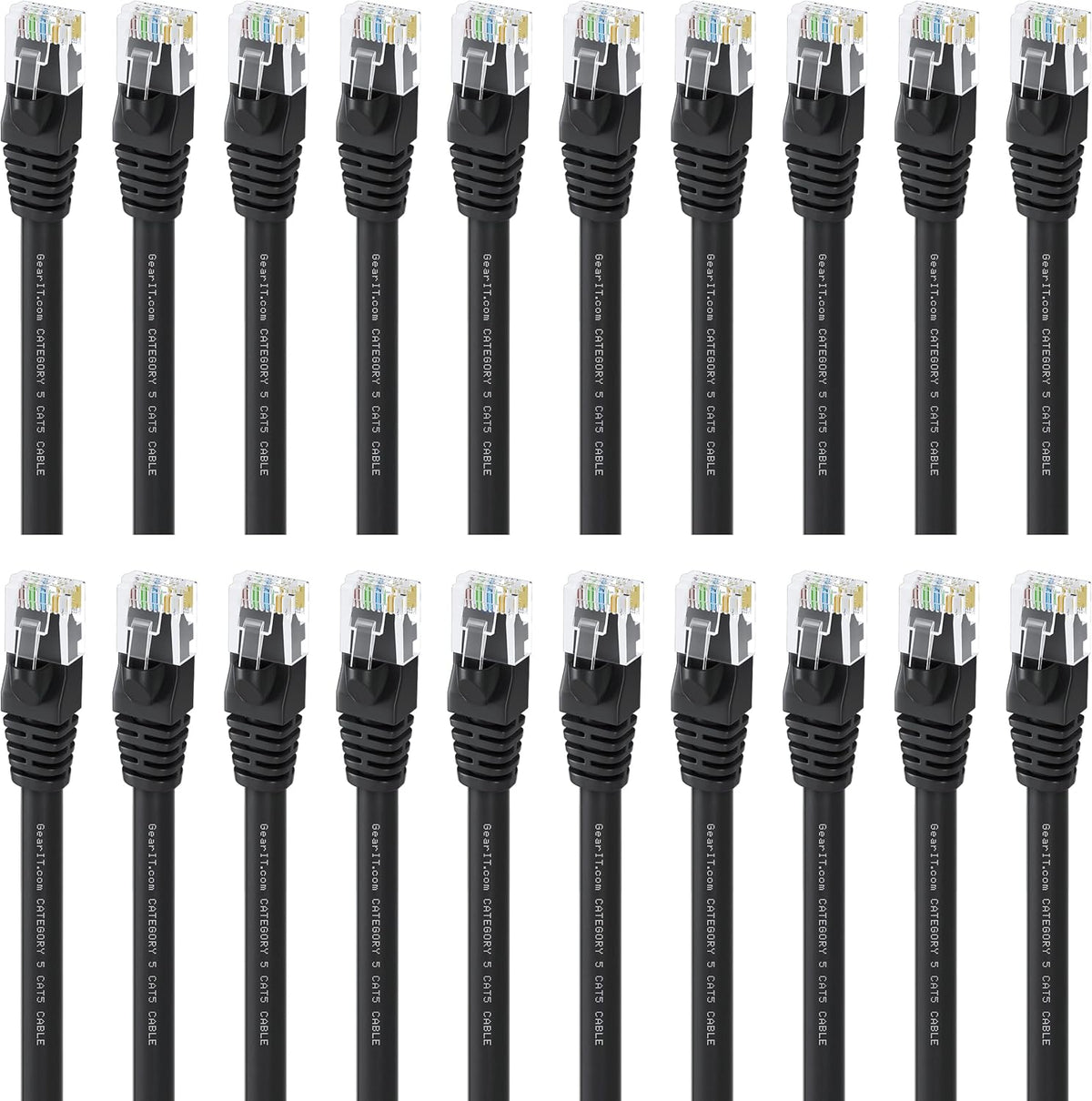 Cat5e Ethernet Patch Cable 1 Foot Black D984