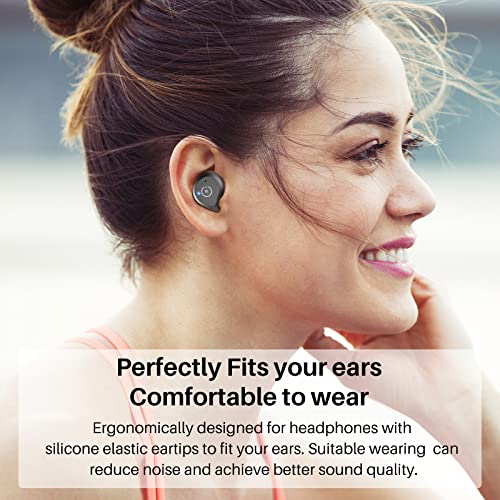 Matte Black Hybrid Active Noise Cancelling Wireless Earbuds U11556