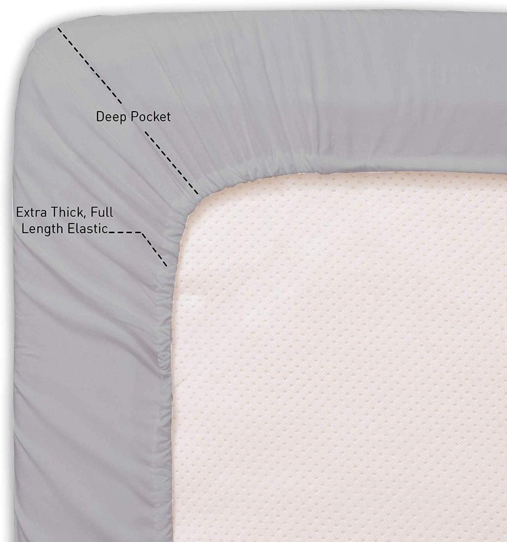 100% Egyptian Cotton 500 TC White RV King Sheets F21191